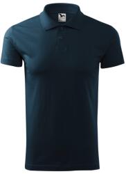 MALFINI Férfi puha galléros póló Single J. - Tengerészkék | 3XL (2020218)