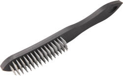 EXTOL perie de oțel, 5 rânduri, 290mm, sârmă de oțel, mâner PP