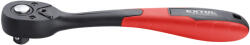 Extol manivelă cu clichet, CV. , 72 dinți, tijă îndoită, mâner antiderapant TPR; 1/4", 150mm