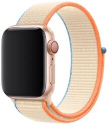 DEVIA Apple iWatch Devia Delux Sport 3 42/44/45mm Óraszíj - Krém