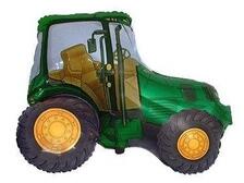 GoDan Tractor balon din folie - verde, 35 cm