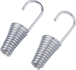 Extol cârlig, 2 buc; pentru benzi de cauciuc de 12 mm, oțel galvanizat de 4 mm