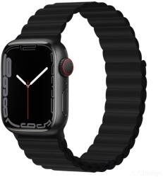 DEVIA Apple iWatch Devia Delux Sport 3 Silicone Magnet 38/40/41mm Óraszíj - Fekete