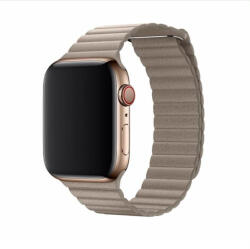 DEVIA Apple iWatch Devia Elegant Leather Loop 38/40mm óraszíj - Bézs