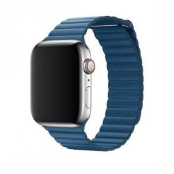 DEVIA Apple iWatch Devia Elegant Leather Loop 42/44mm óraszíj - Kék