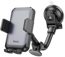 hoco. Suport auto HOCO H27 (ventuză, parbriz, tabloul de bord, automat, braț reglabil, dimensiune 4, 7-7") NEGRU (H27)