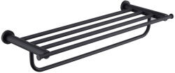 Welland Topaz törölközőtartó és polc - 60 cm - fekete (96302-B) (96302-B)