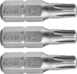 Fortum Vârf TORX, 3 buc, oțel S2; T 10x25mm, pe blistere - pcx