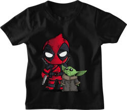  Deadpool és Baby Yoda - Gyerek Póló (119478)