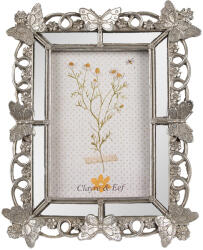 Clayre & Eef Rama foto masa oglinda polirasina argintie 21x2x26 cm, 13x18 cm (2F1123)