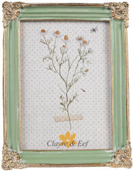 Clayre & Eef Rama foto de masa, perete polirasina aurie verde 16x2x21 cm, 13x18 cm (2F1141)