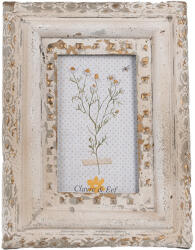 Clayre & Eef Rama foto de masa fier bej antichizat 18x3x23 cm, 10x15 cm (2F1100)