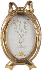 Clayre & Eef Rama foto de masa polirasina aurie 13x3x21 cm, 10x15 cm (2F1137)