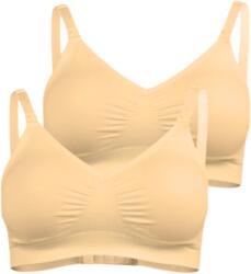 HQX Set 2 bustiere pentru alaptare, Microfibra, Bej (6427616241643-3367-4855)