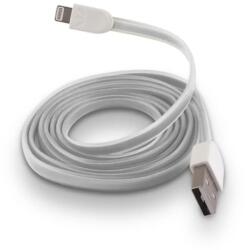  Cablu Forever USB - Lightning 10 m 1A alb silicon plat