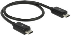 Delock Tápfeszültség-megosztó kábel Micro USB-B dugó Micro USB-B dugó OTG