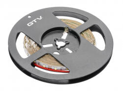 GTV Banda LED FLASH 12V, 33W, 8 mm, lumina calda, 3200K, IP20, 5m (LD-2835-300-20-CBN)