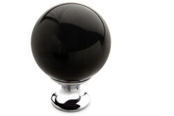 DC Polska Buton mobila rotund negru crom G2CK (CD7190-G2-CK)