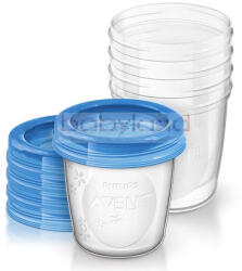 Philips AVENT VIA pohár+tető 5db 180ml SCF619/05