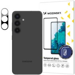 Wozinsky 9H edzett védőüveg kamerára Samsung Galaxy S24 Plus telefonhoz - Fekete