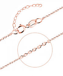 Cutie Jewellery Lanț fin din aur roz Anker Z0014 45 cm
