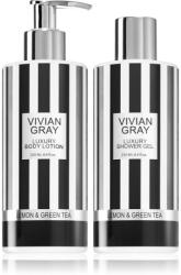 VIVIAN GRAY Lemon & Green Tea ajándékszett testre 2x250 ml