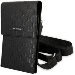 Karl Lagerfeld Kézitáska KLWBSAMSMK fekete/fekete Monogram Plate