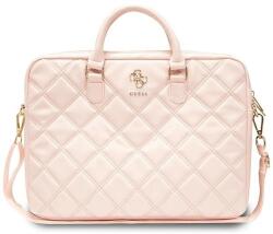 GUESS Quilted 4G 16" laptop táska - rózsaszín