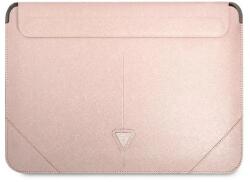 GUESS Saffiano Triangle Logo laptop tok 16 hüvelykes laptophoz - rózsaszín