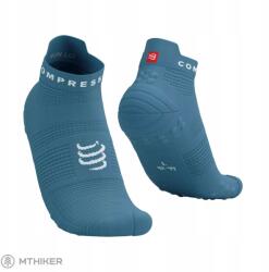 Compressport Pro Racing V4.0 Run Low zokni, niagara blue/white (T2 (EU 39 - 41))