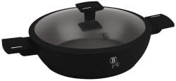 Berlinger Haus BH/8186 Matte Black Collection Alacsony Lábas - Fedővel, 4, 2 L, Kovácsolt Alumínium, Matt Fekete