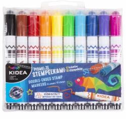 kidea - Маркери с печати 10 цв