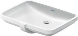 Duravit No. 1 beépíthető mosdó túlfolyóval 585x455 mm, magasfényű fehér 03955500282 (03955500282)