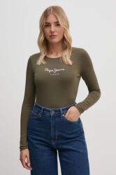 Pepe Jeans hosszú ujjú női, zöld - zöld M