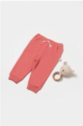 BabyCosy Pantaloni lungi, Two thread, 100%bumbac organic - Rose, BabyCosy (Marime: 3-6 Luni)