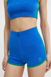 adidas Originals rövidnadrág Short Shrts női, sima, magas derekú, JG8059 - kék XL