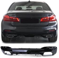  BMW G30 G31 2017-2021 M-Performance lökhárítóba lakkozott fekete műanyag diffúzor