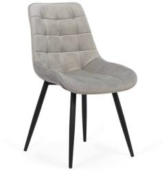 Chairs ON Scaun pentru bucătărie și living din catifea BUC206 Gri