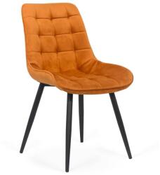Chairs ON Scaun pentru bucătărie și living din catifea BUC206 Portocaliu