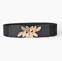 HARAHU Leaf Retro öv-Fekete/Arany KP12635