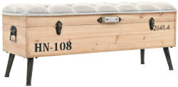 vidaXL tömör fenyőfa tárolópad 110 cm (339294) - balena