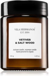 Vila Hermanos Apothecary Vetiver & Salt Wood lumânare parfumată 120 g