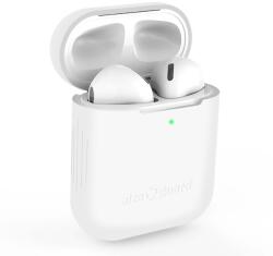 AlzaGuard Skinny Silicone Case Airpods 1. és 2. generáció fehér (AGD-ACSS1W)
