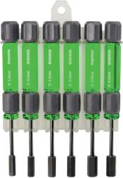Engineer Set 6 chei tubulare cu cap hexagonal magnetizat ENGINEER DK-14 cu maner surubelnita cu cap rotativ si suport plastic Fabricat in Japonia (JPEDK14) Surubelnita