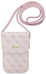 GUESS PU 4G Metal Logo Script Kézitáska Rózsaszín