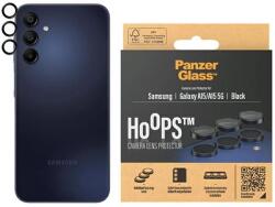 Panzer Hoops Kameravédelem Samsung Galaxy A15 / A15 5G számára - fekete kerettel, üvegfólia