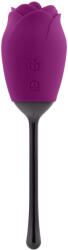 Playboy - vibrator tip petală cu limbă, rezistent la apă, reîncărcabil, mov (844477022284) Vibrator