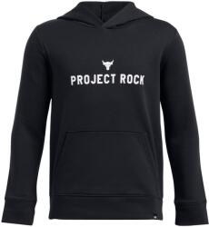 Under Armour Project Rock Gyerek szabadidős cipzár nélküli pulcsi Under Armour PJT RCK RIVAL HDY K fekete 1386368-001 - YL