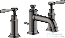 Hansgrohe AXOR MONTREUX falsík alatti mosdó csaptelep automata leeresztővel, polírozott fekete króm 16535330 (16535330)