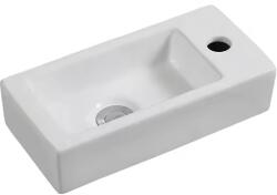 Erga India, kerámia fali/munkalapos mosogató 500x245x130 mm, fehér fényes, ERG-V03-YT-011-WH (ERG-V03-YT-011-WH)